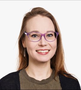 Kuvassa hymyilevä Demariopiskelijoiden puheenjohtaja Mari van den Berg.